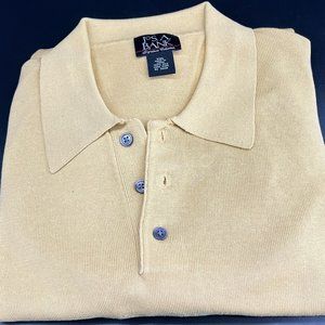 Jos S. Bank  Long Sleeve Silk Polo